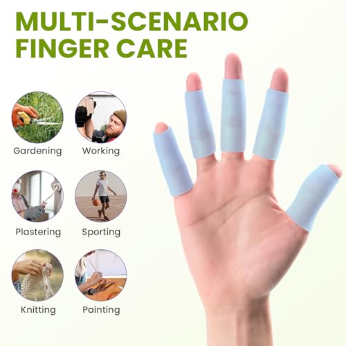 20 PCS Gel Finger Sleeve Protectors (20 Count)