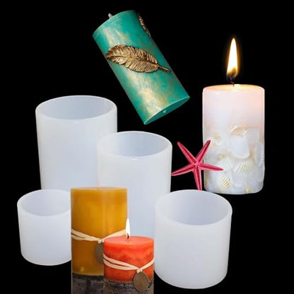4 Pack Round Candle Resin & Chocolate Silicone Mold