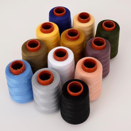 12PCS Sewing Thread Kit 30wt Spools (9600 Foot)