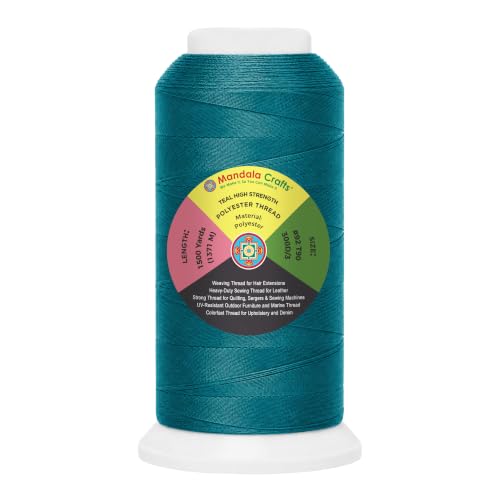 Teal Tex 90 Polyester Heavy Duty Thread for Upholstery