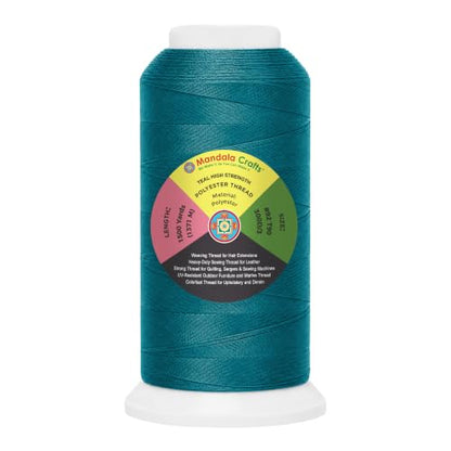 Teal Tex 90 Polyester Heavy Duty Thread for Upholstery