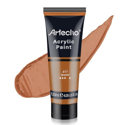 Brown Acrylic Paint 120ml (4.05 Fl Oz)