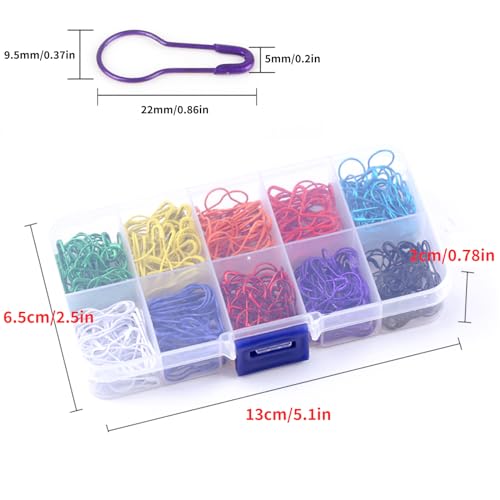 Gourd Shaped Locking Stitch Markers for Crocheting Cute Stitch Markers Metal Stitch Marker Knitting Accessories (30 Count)