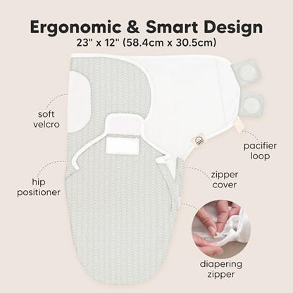 Newborn Swaddles with Zippers (3 Count)