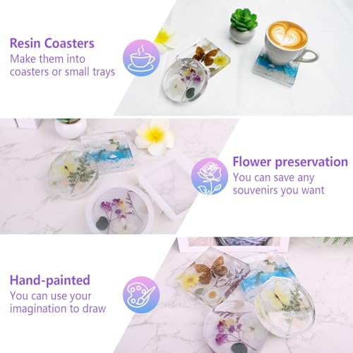 4 Pack Deep Coaster Molds (8 Count)