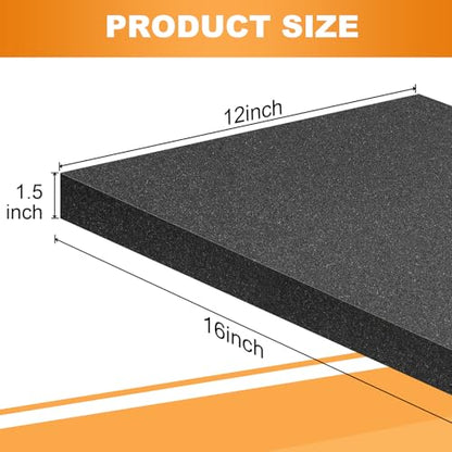 2 Pcs 16" x 12" x 1.5" Foam Inserts