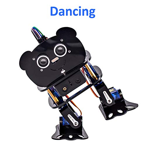 DIY 4 DOF Panda Robot Kit Programmable Dancing Robot Kit Support Android APP Control Compatible with Arduino IDE
