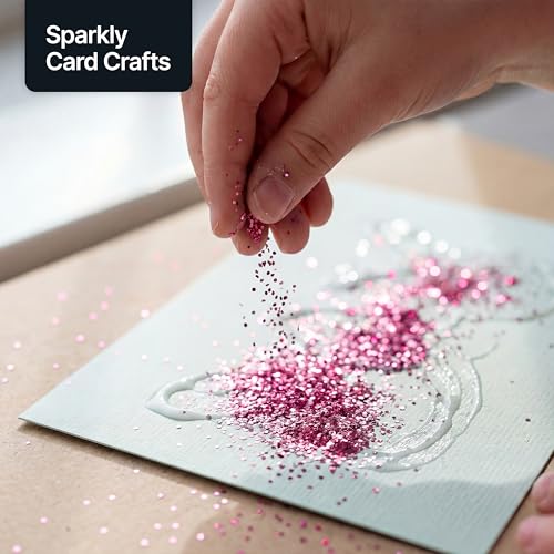 Craft Glitter Dark Rose Pink 100g Microfine Glitter (100 Gram)