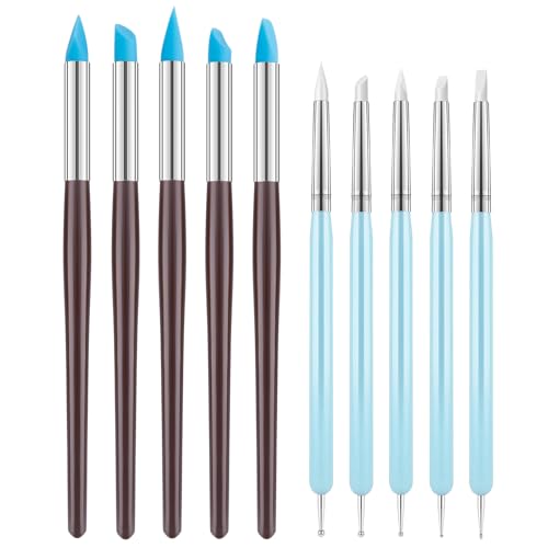 10PCS Silicone Clay Sculpting Tool