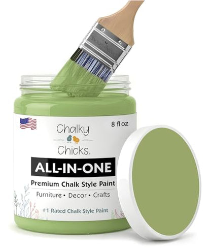 Lily Pad 8 Fl Oz Chalk Paint for Furniture All in One