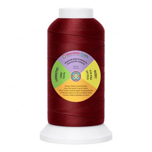 Maroon Tex 70 Polyester Heavy Duty Thread for Upholstery