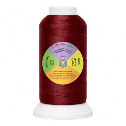 Maroon Tex 70 Polyester Heavy Duty Thread for Upholstery