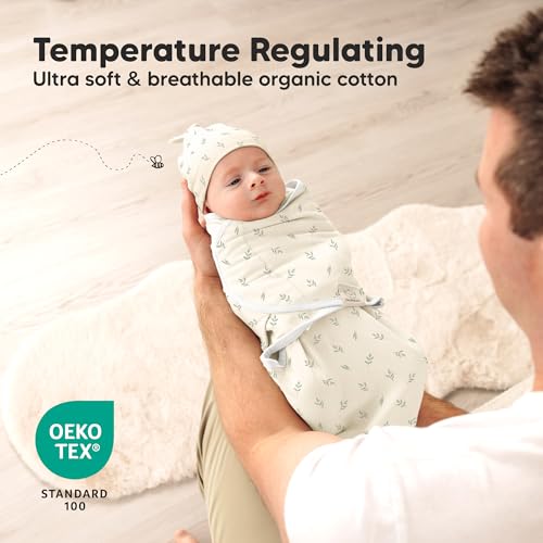 3pk Organic Swaddles for Newborns Girls