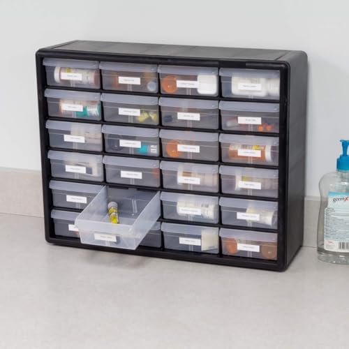 24 Drawer Plastic Storage Cabinet