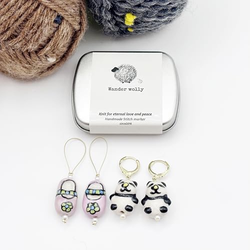 Knitting and Crochet Stitch Markers 4 PCS in One Case