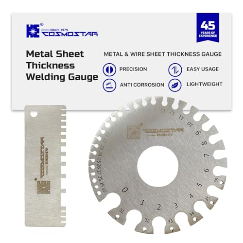 Cosmostar 2 Pcs Stainless Steel Welding Gauge Set