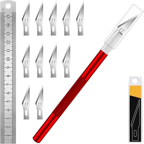 Hobby Knife Set with 10 Extra #11 Blades (11 Count)