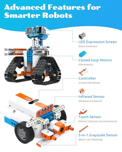 E7 Pro Coding & Remote Control Robot Kit for Kids 8+