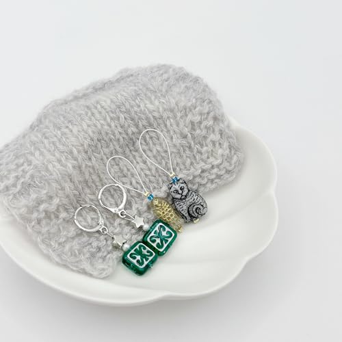 Handmade Stitch Markers for Knitting and Crochet (4 Count)