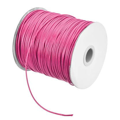Waxed Cord 1.5mm Waxed Polyester Cord 175 Yard Wax String for Bracelet Making