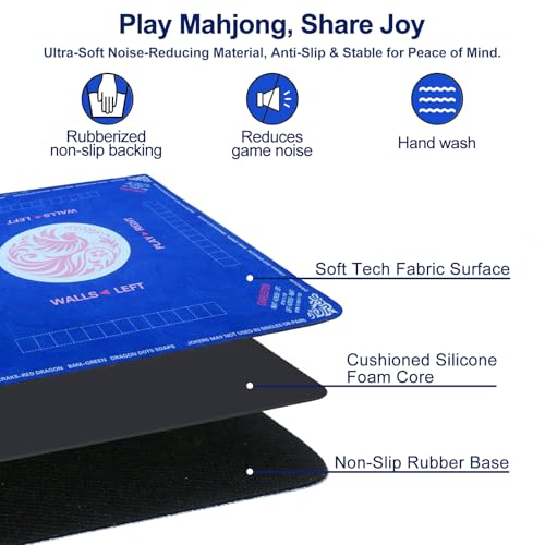 Mahjong Mat with Carrying Bag