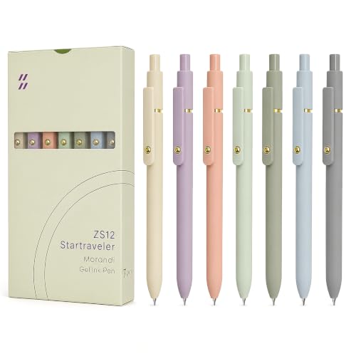 Gel Pens 7pcs 0.5mm Quick Dry Black Ink Fine Point Pens (7 Count)