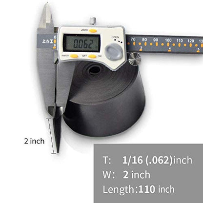 Thin Solid Neoprene Rubber Strips 1 (110 Foot)