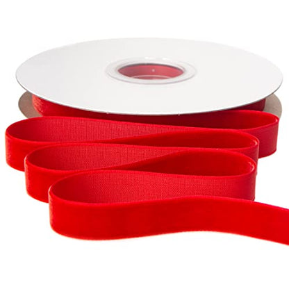 Polyester Red Velvet Ribbon