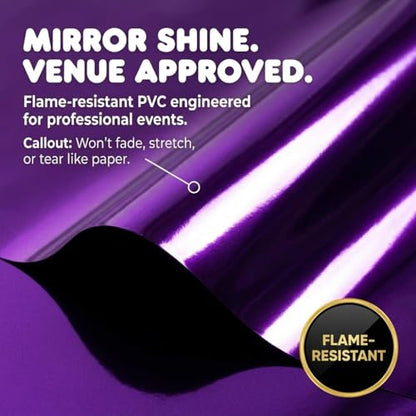 Anderson's Purple Shiny Metallic PVC Roll
