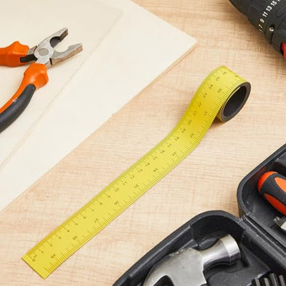 1 Pcs 39.37 Inch Magnetic Ruler Flexible Tape Magnetic Tape Measure with Both Inches and Centimeters