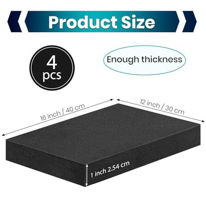 4 Pcs 16 x 12 x 1 Inches Packing Foam