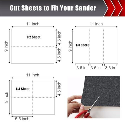 800 Grit Wet Dry Sandpaper (12 Count)