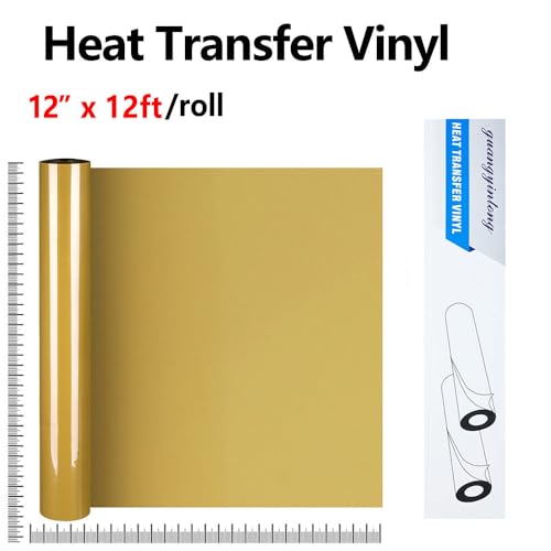 Heat Transfer Vinyl Golden HTV Rolls