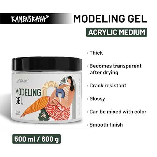 Gel Medium for Acrylic Paint (16.9 Fl Oz)