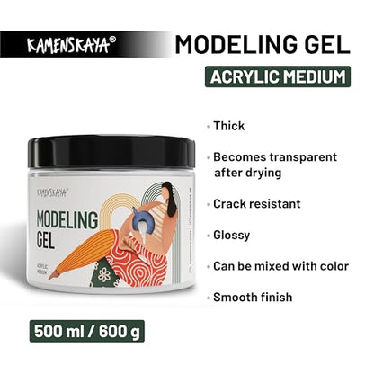 Gel Medium for Acrylic Paint (16.9 Fl Oz)