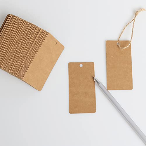 200pcs Kraft Paper Gift Tags with String