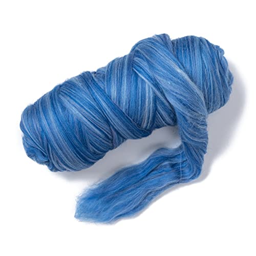 Multi Colored Natural Wool roving