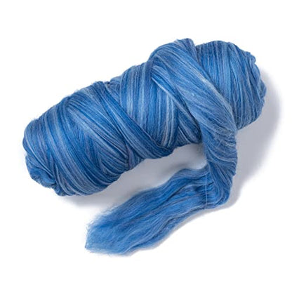 Multi Colored Natural Wool roving