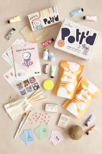 Air Dry Clay for Adults Date Night Special Edition. Beginners Home Pottery Kit. DIY Craft Kit for Adults. Kit Includes