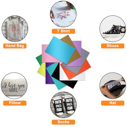 Heat Transfer Vinyl Starter Kit Compatible with Cricut Joy Xtra