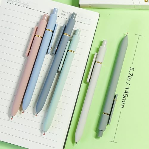 Gel Pens 6 Pcs Black Ink Pens for Women (6 Count)