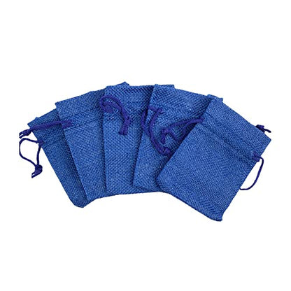 Pack of 25 Burlap Gift Bags with Drawstring Linen Jewelry Pouches Wedding Hessian Jute Bags for Birthday and Treat Pouches Party Wedding Favors Gift