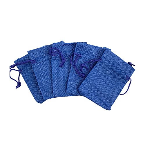 Pack Of 25 Burlap Gift Bags with Drawstring Linen Jewelry Pouches Wedding Hessian Jute Bags for Birthday and Treat Pouches Party Wedding Favors Gift