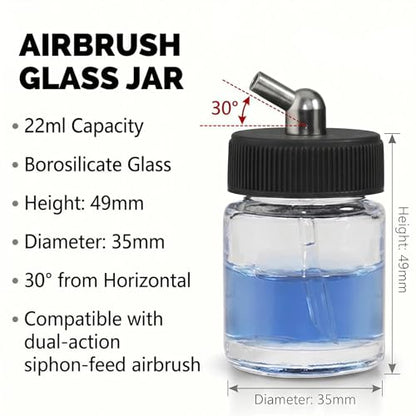 10pk 22cc Airbrush Bottles (10 Count)