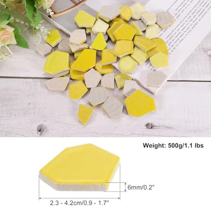 500g 1.1LB Irregular Ceramics Mosaic Tiles