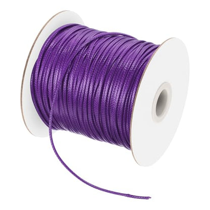 Waxed Polyester Cord 2mm 98 Yard Dark Purple
