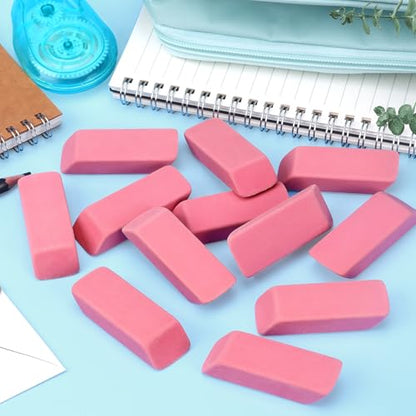 12 Pack Pink Erasers (12 Count)