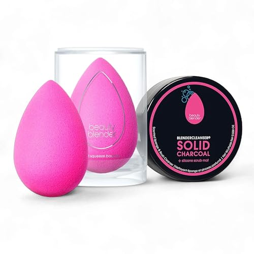 Original Pink + Blendercleanser Solid Charcoal Set (2 Count)