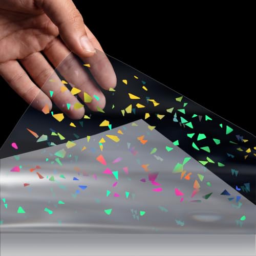 36 Sheets Holographic Laminate Sheets Clear Holographic Sticker Paper (36 Count)