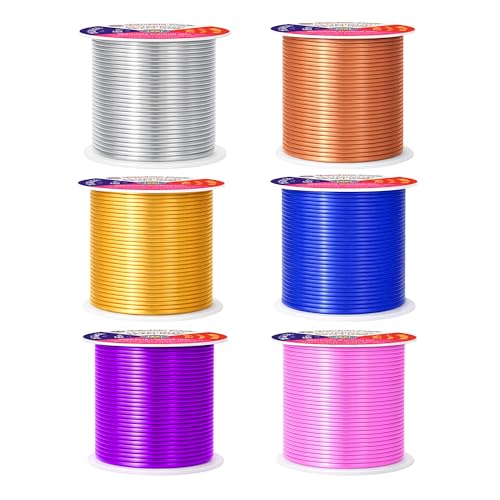 16 GA Gold Blue Purple Assorted Anodized Aluminum Craft Wire (390 Foot)